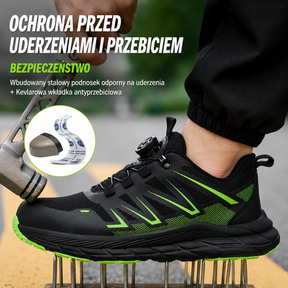 Lekkie Buty Robocze z Metalowym Noskiem i Wkładką Kevlarową